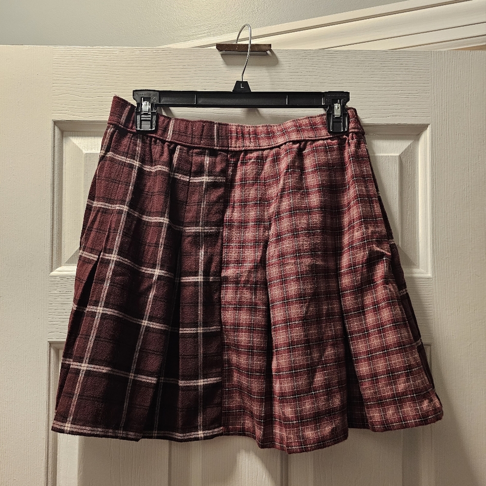 Red Checkered Skirt